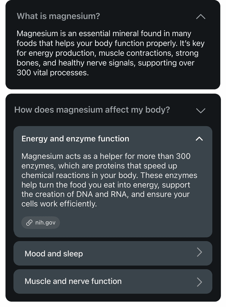 Microgram App Interface